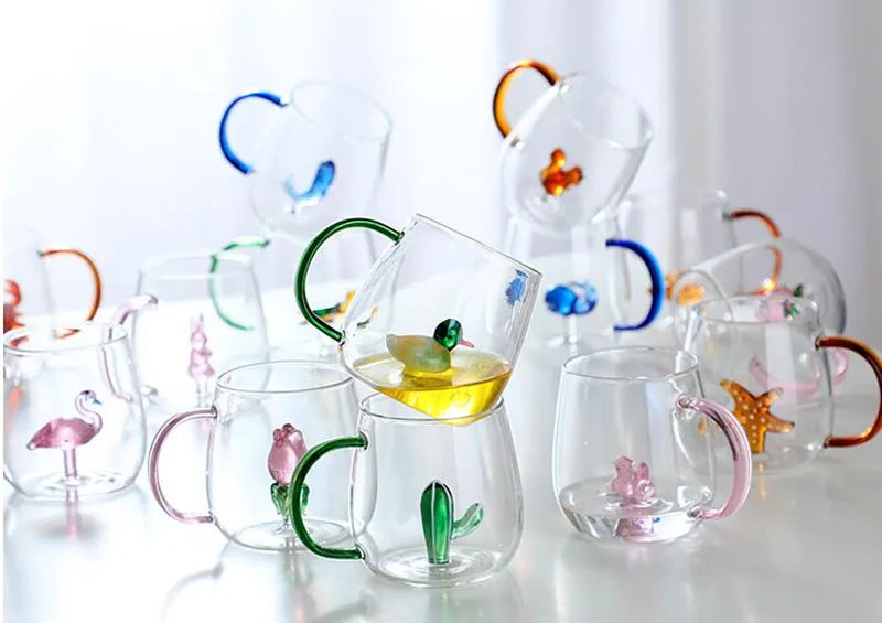 3D Feline Glassware