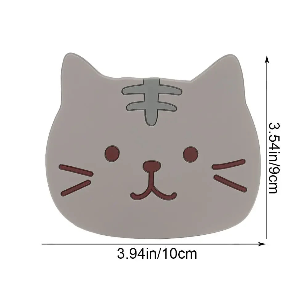 Cat Shaped Silicone Cup Mat Holder