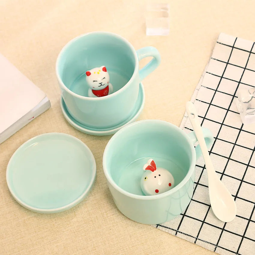 3D Animals Inside Cup