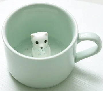 3D Animals Inside Cup