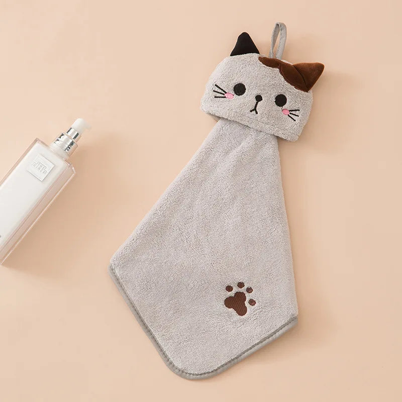 Cat Towel Hanging Hand