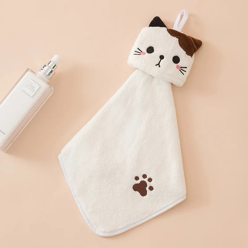 Cat Towel Hanging Hand