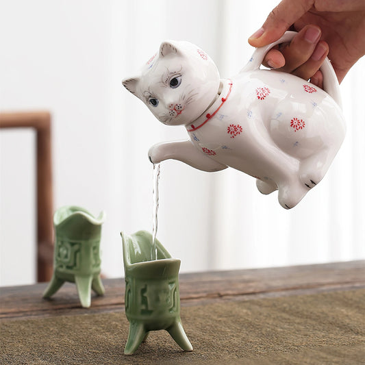 Ceramic Cat Teapot