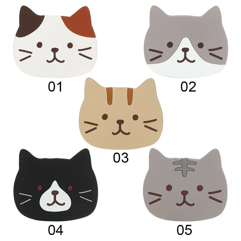 Cat Shaped Silicone Cup Mat Holder