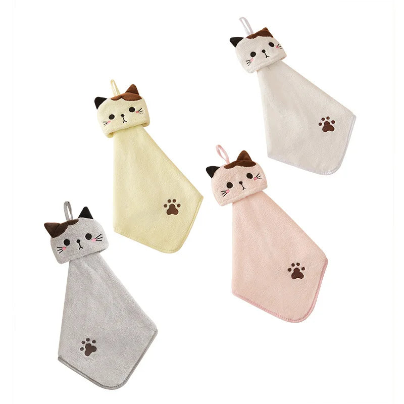 Cat Towel Hanging Hand