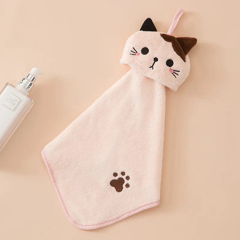 Cat Towel Hanging Hand