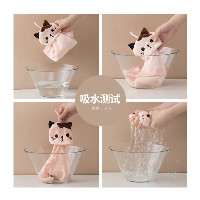 Cat Towel Hanging Hand